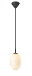 Twist Egg Czarna ⌀15 G9 Lampa wisząca