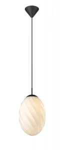 Twist Egg Czarna ⌀25 E27 Lampa wisząca