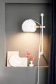 Kinkiet ścienny regulowany DC Wall Biała ⌀18 E27 734139 | 5705639734139 noxbox lampynox www.lampynox.pl
