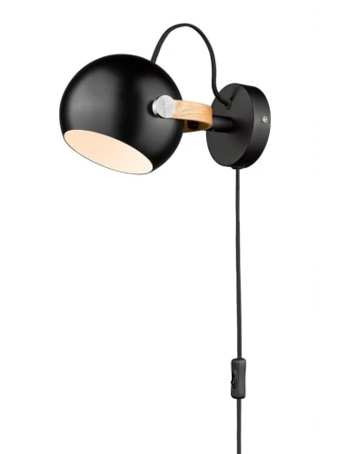 Kinkiet ścienny regulowany DC Wall Czarna ⌀12 G9 734108 | 5705639734108 noxbox lampynox www.lampynox.pl