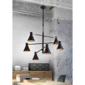 LESS czarna złota mat Lampa sufitowa 6xE14 36-72696  lampynox.pl noxbox
