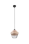 BORKA beż | czarny ⌀30cm. E27 Lampa wisząca