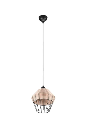 Lampa wisząca BORKA beż | czarny ⌀30cm. E27 RL R31261936 | 4017807556780 noxbox lampynox www.lampynox.pl