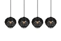Lampa wisząca BORKA czarny 4xE27 RL R31264002 | 4017807556193 noxbox lampynox www.lampynox.pl