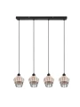 Lampa wisząca BORKA beż | czarny 4xE27 RL R31264036 | 4017807556179 noxbox lampynox www.lampynox.pl