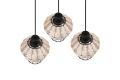 Lampa wisząca BORKA beż | czarny ⌀41cm. 3xE27 RL R31263336 | 4017807556131 noxbox lampynox www.lampynox.pl
