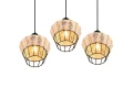 Lampa wisząca BORKA beż | czarny ⌀41cm. 3xE27 RL R31263336 | 4017807556131 noxbox lampynox www.lampynox.pl