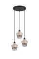 Lampa wisząca BORKA beż | czarny ⌀41cm. 3xE27 RL R31263336 | 4017807556131 noxbox lampynox www.lampynox.pl