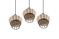 Lampa wisząca BORKA beż | czarny ⌀41cm. 3xE27 RL R31263336 | 4017807556131 noxbox lampynox www.lampynox.pl