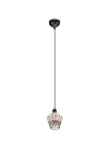 BORKA beż | czarny ⌀17cm. E27 Lampa wisząca