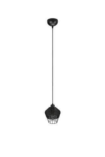 Lampa wisząca BORKA czarny ⌀17cm. E27 RL R31261002 | 4017807556117 noxbox lampynox www.lampynox.pl