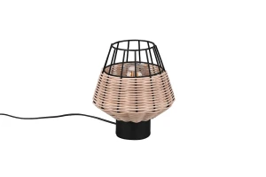 BORKA beż | czarny E27 Lampa stołowa