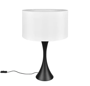 SABIA czarny mat ⌀40cm. E27 Lampka stołowa