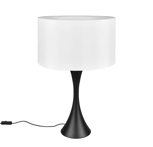 Lampka stołowa SABIA czarny mat ⌀40cm. E27 Trio 515700132 | 4017807539905 noxbox lampynox www.lampynox.pl