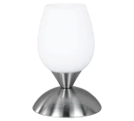 CUP II nikiel mat E14 Lampka stołowa
