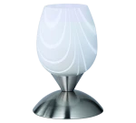 CUP II nikiel mat E14 Lampka stołowa