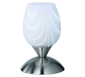 CUP II nikiel mat E14 Lampka stołowa