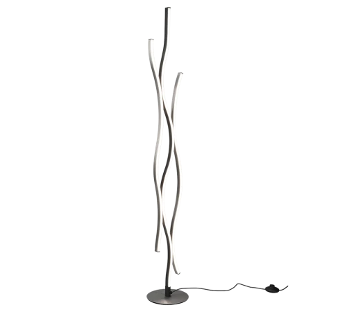 Lampa podłogowa stojąca BLAZE aluminium szczotkowane LED Dim 28W 2300+3000+4000K Trio 441210305 | 4017807540413 noxbox lampynox www.lampynox.pl