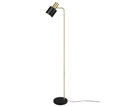 Lampa podłogowa stojąca ADAM czarny | złoty E27 RL R41041080 | 4017807539233 noxbox lampynox www.lampynox.pl