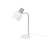 ADAM biały E14 Lampka stołowa
