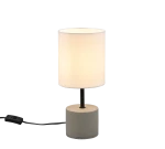 BEN szary | biały E14 Lampka stołowa