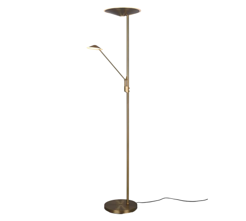 Lampa podłogowa BRANTFORD patyna LED Dim. 30W | 6,5W 2700+3200+4000K Trio 425610204 | 4017807525243 noxbox lampynox www.lampynox.pl