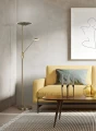 Lampa podłogowa BRANTFORD patyna LED Dim. 30W | 6,5W 2700+3200+4000K Trio 425610204 | 4017807525243 noxbox lampynox www.lampynox.pl