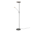 Lampa podłogowa BRANTFORD nikiel mat LED Dim. 30W | 6,5W 2700+3200+4000K Trio 425610207 | 4017807525229 noxbox lampynox www.lampynox.pl