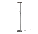 BRANTFORD nikiel mat LED Dim. 30W | 6,5W 2700+3200+4000K Lampa podłogowa