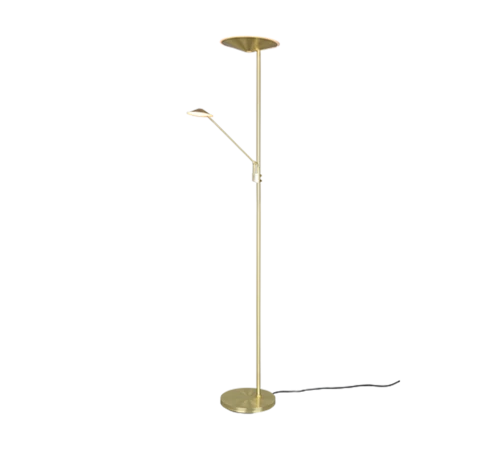 Lampa podłogowa BRANTFORD mosiądz mat LED Dim. 30W | 6,5W 2700+3200+4000K Trio 425610208 | 4017807525250 noxbox lampynox www.lampynox.pl
