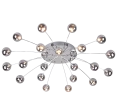 Lampa sufitowa BULLET chrom ⌀96cm.  LED 3 step dim 21x1,5W 3000K Trio 641412106 | 4017807539288 noxbox lampynox www.lampynox.pl
