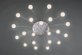 Lampa sufitowa BULLET nikiel mat ⌀96cm.  LED 3 step dim 21x1,5W 3000K Trio 641412107 | 4017807539226 noxbox lampynox www.lampynox.pl