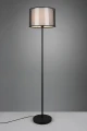 Lampa podłogowa stojąca BURTON czarny przydymiony | biały ⌀35cm. E27 Trio 411400132 | 4017807538618 noxbox lampynox www.lampynox.pl