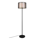 BURTON czarny | przydymiony | biały ⌀35cm. E27 Lampa podłogowa stojąca