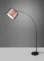 Lampa podłogowa stojąca BURTON czarny | przydymiony | biały ⌀35cm. E27 Trio 411490132 | 4017807538687 noxbox lampynox www.lampynox.pl