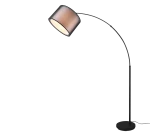 BURTON czarny | przydymiony | biały ⌀35cm. E27 Lampa podłogowa stojąca