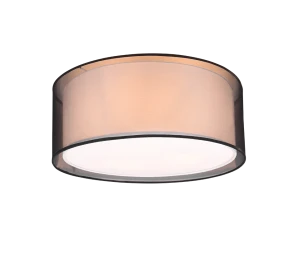 BURTON czarny | przydymiony | biały ⌀50cm. 3xE27 Lampa sufitowa