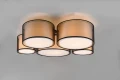 Lampa sufitowa BURTON czarny | przydymiony | biały 5xE27 Trio 611400532 | 4017807544572 noxbox lampynox www.lampynox.pl