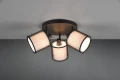 Spot BURTON czarny | przydymiony | biały ⌀49cm. 3xE14 Trio 811430332 | 4017807538373 noxbox lampynox www.lampynox.pl