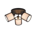 Spot BURTON czarny | przydymiony | biały ⌀49cm. 3xE14 Trio 811430332 | 4017807538373 noxbox lampynox www.lampynox.pl