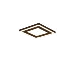 CARUS czarny mat 20x20cm. LED COB 10W | 7W 3000K Plafon