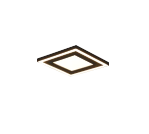 CARUS czarny mat 20x20cm. LED COB 10W | 7W 3000K Plafon