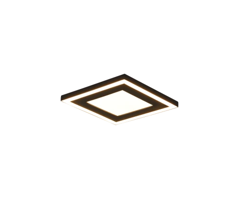Plafon CARUS czarny mat 20x20cm. LED COB 10W | 7W 3000K RL R67212032 | 4017807541465 noxbox lampynox www.lampynox.pl