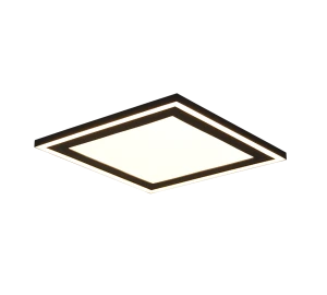 CARUS czarny mat 33x33cm. LED COB 16W | 8,5W 3000K Plafon
