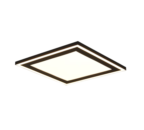 Plafon CARUS czarny mat 33x33cm. LED COB 16W | 8,5W 3000K RL R67213332 | 4017807541991 noxbox lampynox www.lampynox.pl
