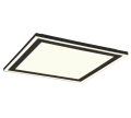 Plafon CARUS czarny mat 43x43cm. LED COB 20W | 9W 3000K RL R67214332 | 4017807542240 noxbox lampynox www.lampynox.pl