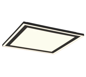CARUS czarny mat 43x43cm. LED COB 20W | 9W 3000K Plafon