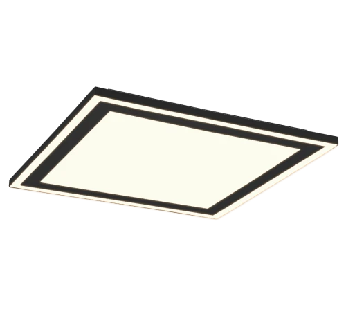 Plafon CARUS czarny mat 43x43cm. LED COB 20W | 9W 3000K RL R67214332 | 4017807542240 noxbox lampynox www.lampynox.pl