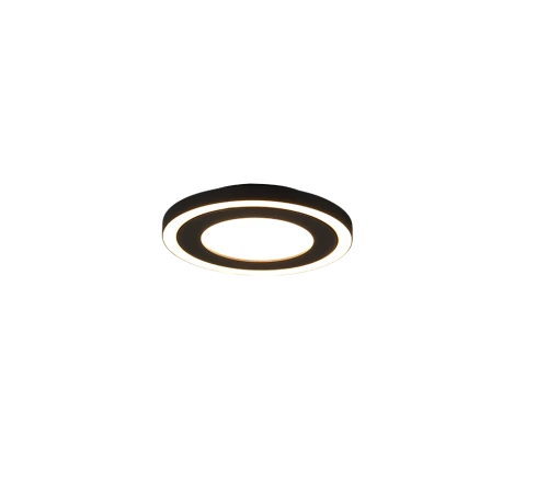 Plafon CARUS czarny mat ⌀20cm. LED COB 10W | 7W 3000K RL R67222032 | 4017807541502 noxbox lampynox www.lampynox.pl
