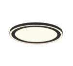 CARUS czarny mat ⌀44cm. LED COB 20W | 9W 3000K Plafon